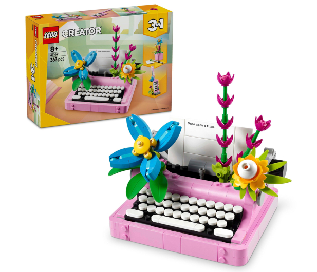 LEGO Creator 3 w 1 31169 Maszyna do pisania z kwiatami - 1283669 - zdjęcie